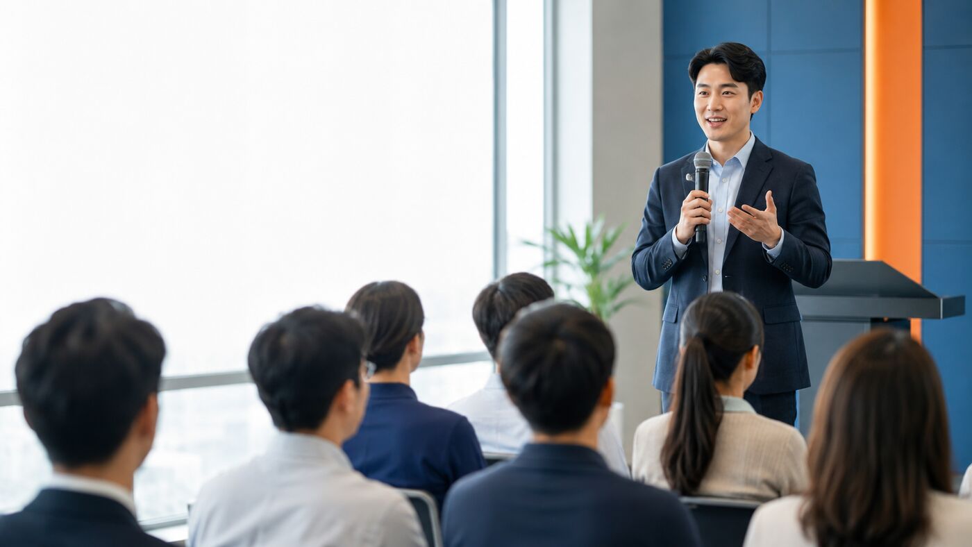 강연 현장